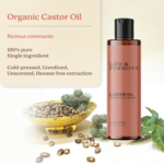 Organic Castor Oil 200 ml, 100% Pure, Cold-pressed, Hexane Free