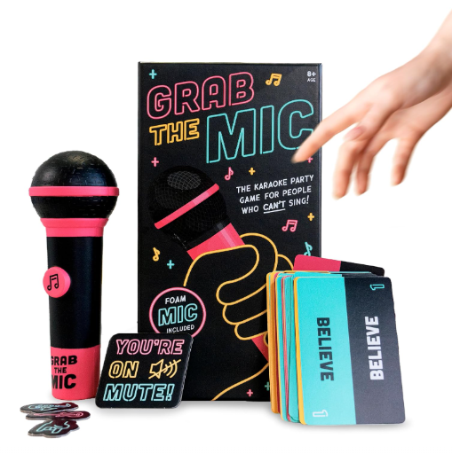 Exciting Grab The Mic - The Family Karaoke Game 8+ Year Olds