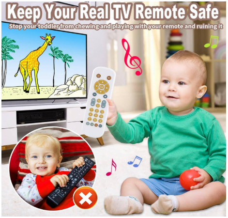 Baby TV Remote Toys 6-12 Months, Toddlers Remote Control Toy