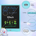 LCD Writing Tablet for Kids,10 Inch Digital Screen Drawing Pad Writing Pad